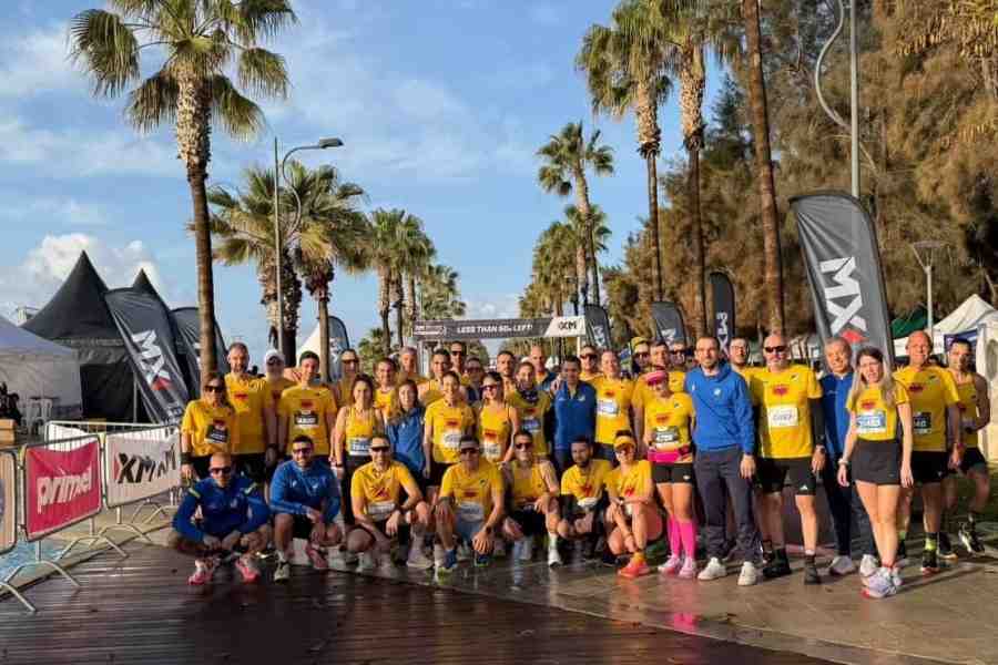 Μαζική και δυναμική παρουσία του ΑΠΟΕΛ στον Μαραθώνιο Λεμεσού